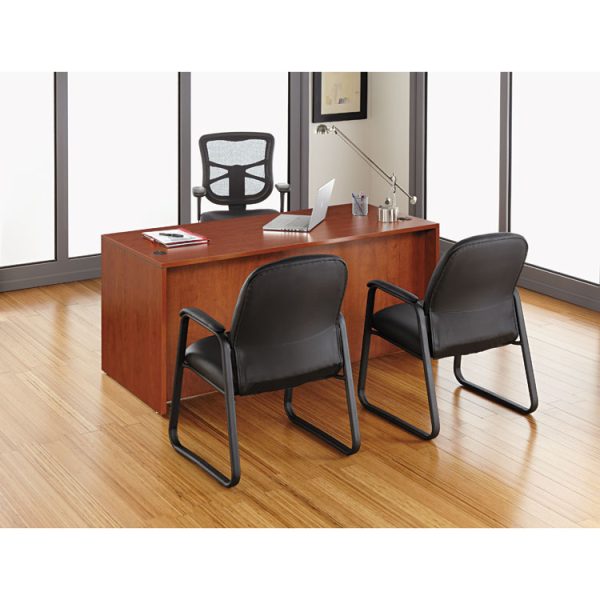Alera Elusion Series Mesh High-Back Multifunction Chair, Supports Up To 275 Lb, 17.2" To 20.6" Seat Height, Black - Image 8