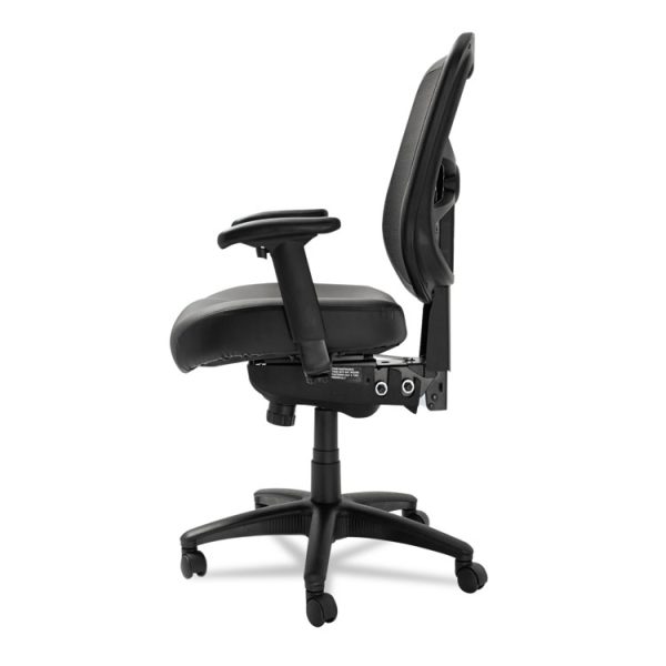 Alera Elusion Series Mesh Mid-Back Multifunction Chair, Supports Up To 275 Lb, 17.7" To 21.4" Seat Height, Black - Image 6