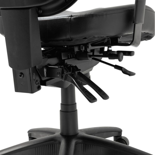 Alera Elusion Series Mesh Mid-Back Multifunction Chair, Supports Up To 275 Lb, 17.7" To 21.4" Seat Height, Black - Image 9