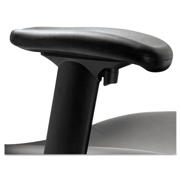 Alera Elusion Series Mesh Mid-Back Multifunction Chair, Supports Up To 275 Lb, 17.7" To 21.4" Seat Height, Black - Image 7