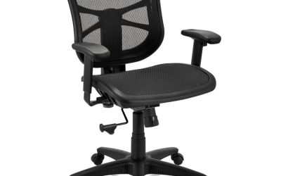 Alera Elusion Series Mesh Mid-Back Swivel/tilt Chair, Supports Up To 275 Lb, 17.9″ To 21.6″ Seat Height, Black