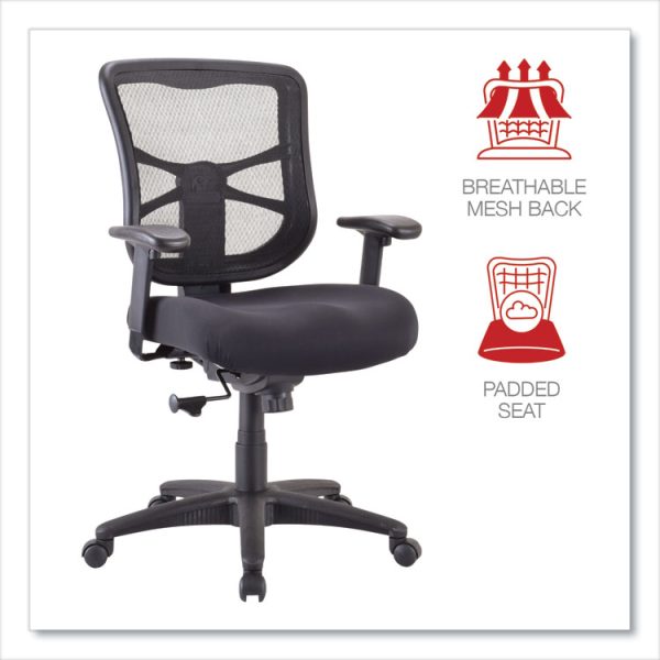 Alera Elusion Series Mesh Mid-Back Swivel/tilt Chair, Supports Up To 275 Lb, 17.9" To 21.8" Seat Height, Black - Image 5