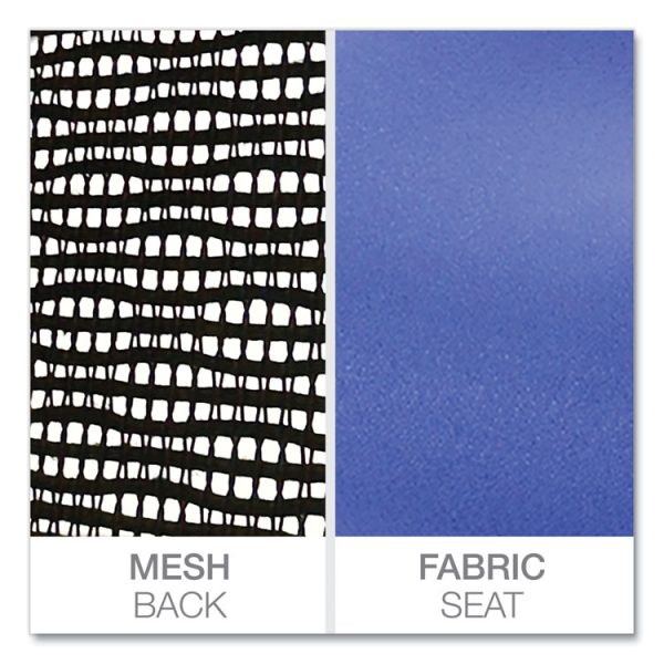 Alera Elusion Series Mesh Mid-Back Swivel/Tilt Chair, Supports Up to 275 lb, 17.9" to 21.8" Seat Height, Navy Seat - Image 7