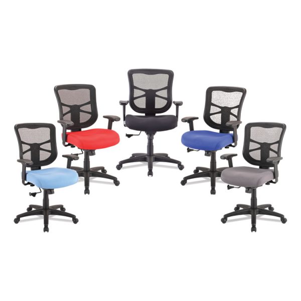 Alera Elusion Series Mesh Mid-Back Swivel/Tilt Chair, Supports Up to 275 lb, 17.9" to 21.8" Seat Height, Navy Seat - Image 8