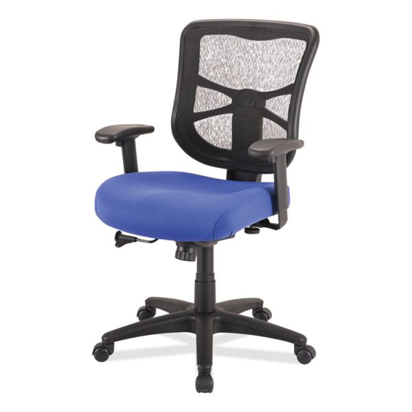 Alera Elusion Series Mesh Mid-Back Swivel/Tilt Chair, Supports Up to 275 lb, 17.9" to 21.8" Seat Height, Navy Seat - Image 2
