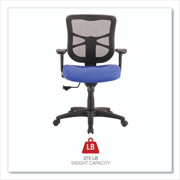 Alera Elusion Series Mesh Mid-Back Swivel/Tilt Chair, Supports Up to 275 lb, 17.9" to 21.8" Seat Height, Navy Seat - Image 3