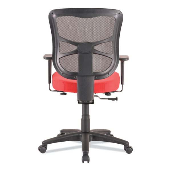 Alera Elusion Series Mesh Mid-Back Swivel/Tilt Chair, Supports Up to 275 lb, 17.9" to 21.8" Seat Height, Red - Image 9