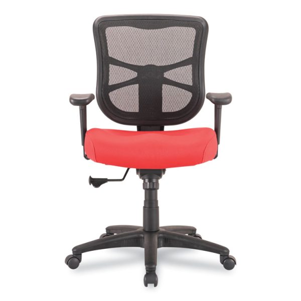 Alera Elusion Series Mesh Mid-Back Swivel/Tilt Chair, Supports Up to 275 lb, 17.9" to 21.8" Seat Height, Red - Image 10
