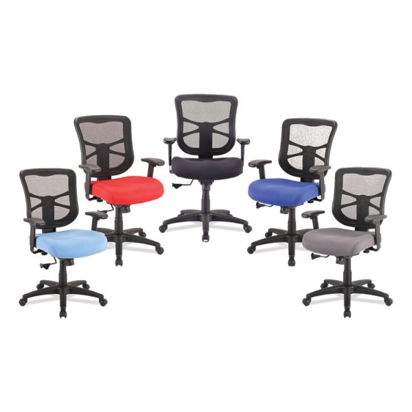 Alera Elusion Series Mesh Mid-Back Swivel/Tilt Chair, Supports Up to 275 lb, 17.9" to 21.8" Seat Height, Gray Seat - Image 8