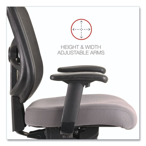 Alera Elusion Series Mesh Mid-Back Swivel/Tilt Chair, Supports Up to 275 lb, 17.9" to 21.8" Seat Height, Gray Seat - Image 9