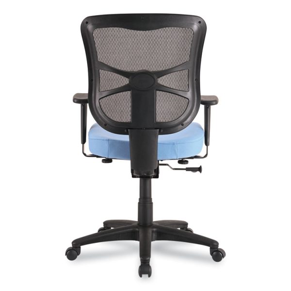 Alera Elusion Series Mesh Mid-Back Swivel/Tilt Chair, Supports Up to 275 lb, 17.9" to 21.8" Seat Height, Light Blue Seat - Image 10