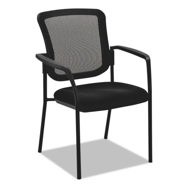 Alera Mesh Guest Stacking Chair, 26" x 25.6" x 36.2", Black Seat, Black Back, Black Base - Image 4
