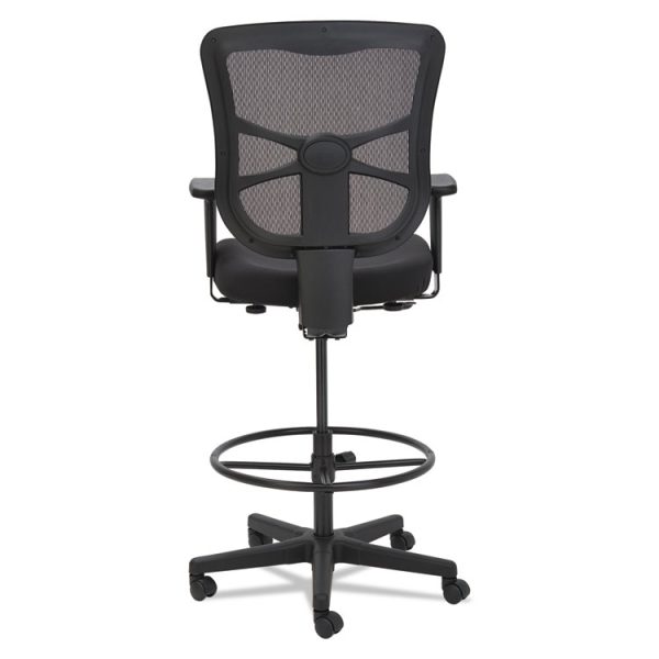 Alera Elusion Series Mesh Stool, Supports Up to 275 lb, 22.6" to 31.6" Seat Height, Black - Image 4