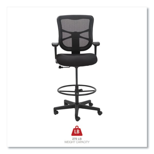Alera Elusion Series Mesh Stool, Supports Up to 275 lb, 22.6" to 31.6" Seat Height, Black - Image 7