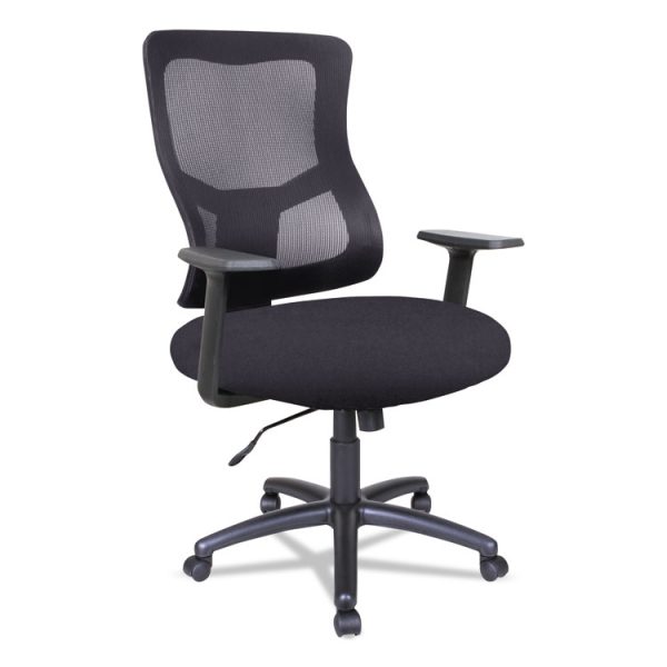 Alera Elusion Ii Series Mesh Mid-Back Swivel/tilt Chair, Supports Up To 275 Lb, 18.11" To 21.77" Seat Height, Black
