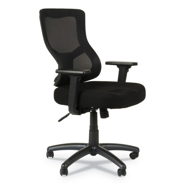 Alera Elusion Ii Series Mesh Mid-Back Swivel/tilt Chair, Adjustable Arms, Supports 275lb, 17.51" To 21.06" Seat Height, Black - Image 2