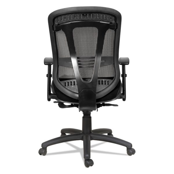 Alera Eon Series Multifunction Mid-Back Cushioned Mesh Chair, Supports Up To 275 Lb, 18.11" To 21.37" Seat Height, Black - Image 4