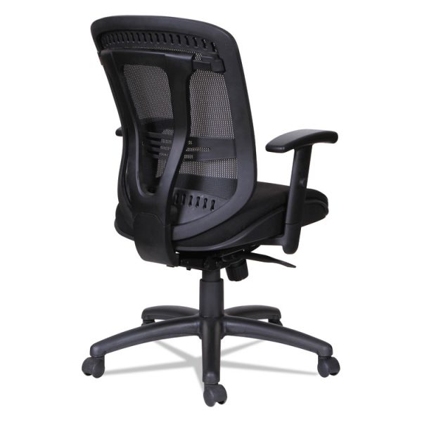 Alera Eon Series Multifunction Mid-Back Cushioned Mesh Chair, Supports Up To 275 Lb, 18.11" To 21.37" Seat Height, Black - Image 5