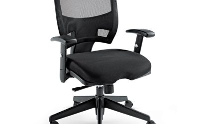 Alera Epoch Series Fabric Mesh Multifunction Chair, Supports Up To 275 Lb, 17.63″ To 22.44″ Seat Height, Black