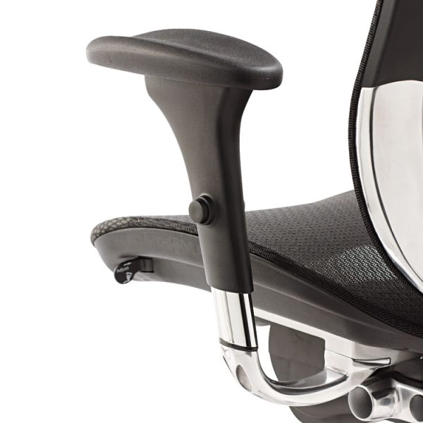 Alera Eq Series Ergonomic Multifunction Mid-Back Mesh Chair, Supports Up To 250 Lb, Black Seat/back, Aluminum Base - Image 8