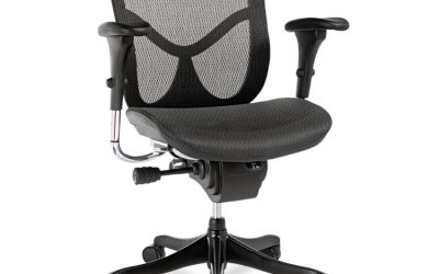 Alera Eq Series Ergonomic Multifunction Mid-Back Mesh Chair, Supports Up To 250 Lb, Black