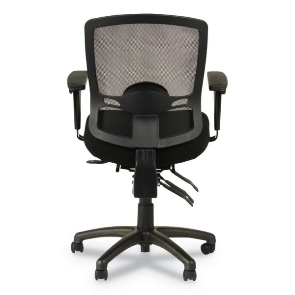 Alera Etros Series Mesh Mid-Back Petite Multifunction Chair, Supports Up To 275 Lb, 17.16" To 20.86" Seat Height, Black - Image 10