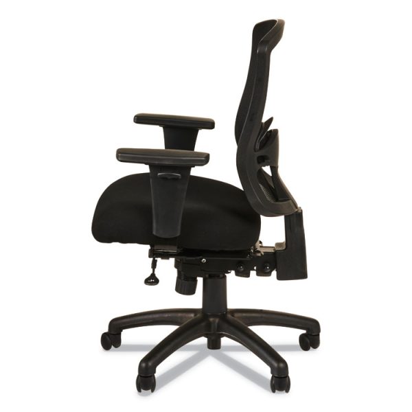 Alera Etros Series Mid-Back Multifunction With Seat Slide Chair, Supports Up To 275 Lb, 17.83" To 21.45" Seat Height, Black - Image 5