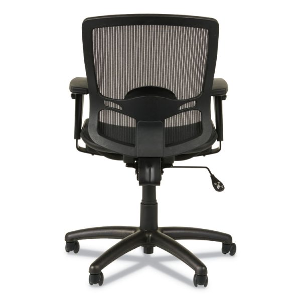 Alera Etros Series Suspension Mesh Mid-Back Synchro Tilt Chair, Supports Up To 275 Lb, 15.74" To 19.68" Seat Height, Black - Image 6
