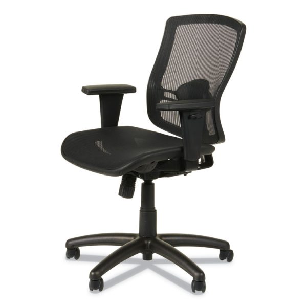Alera Etros Series Suspension Mesh Mid-Back Synchro Tilt Chair, Supports Up To 275 Lb, 15.74" To 19.68" Seat Height, Black - Image 8