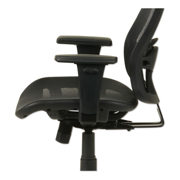 Alera Etros Series Suspension Mesh Mid-Back Synchro Tilt Chair, Supports Up To 275 Lb, 15.74" To 19.68" Seat Height, Black - Image 9