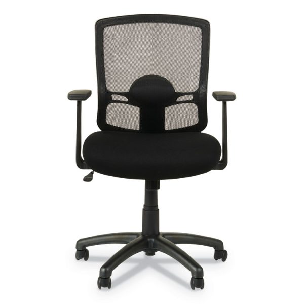 Alera Etros Series Mesh Mid-Back Chair, Supports Up To 275 Lb, 18.03" To 21.96" Seat Height, Black - Image 2