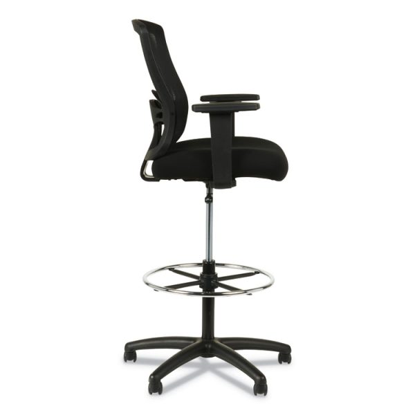 Alera Etros Series Mesh Stool, Supports Up To 275 Lb, 25.19" To 35.23" Seat Height, Black - Image 3