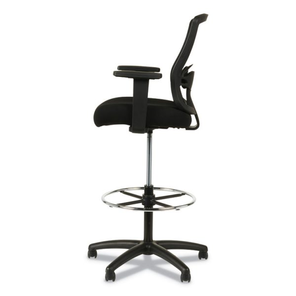 Alera Etros Series Mesh Stool, Supports Up To 275 Lb, 25.19" To 35.23" Seat Height, Black - Image 5