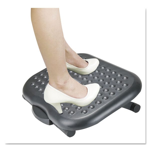Relaxing Adjustable Footrest, 13.75w X 17.75d X 4.5 To 6.75h, Black - Image 3