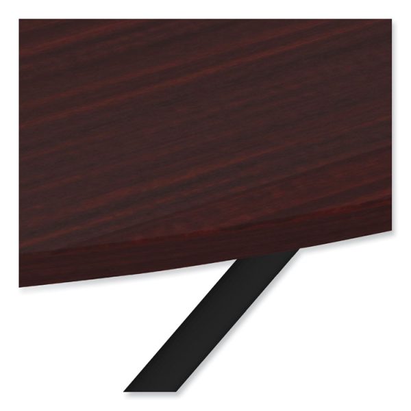 Round Wood Folding Table, 59" Diameter x 29.13h, Mahogany - Image 6