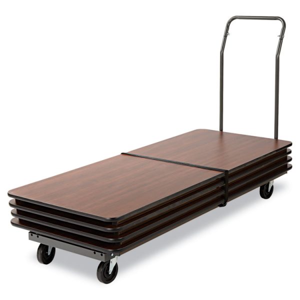 Chair/Table Cart, Metal, 600 lb Capacity, 20.86" x 50.78" to 72.04" x 43.3", Black - Image 3