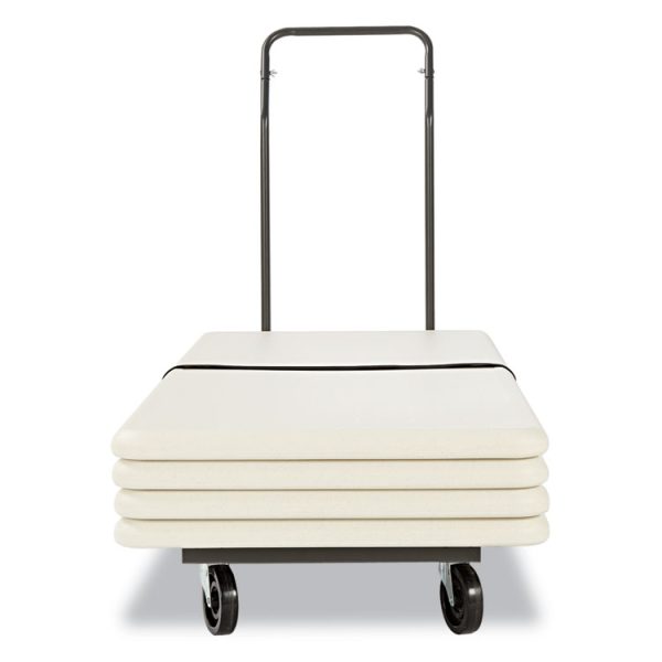 Chair/Table Cart, Metal, 600 lb Capacity, 20.86" x 50.78" to 72.04" x 43.3", Black - Image 9