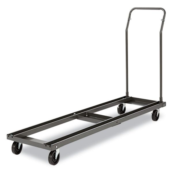 Chair/Table Cart, Metal, 600 lb Capacity, 20.86" x 50.78" to 72.04" x 43.3", Black - Image 5