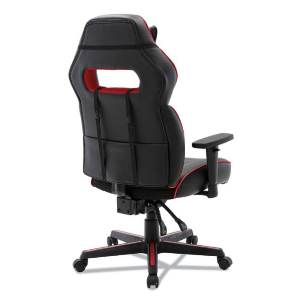 Racing Style Ergonomic Gaming Chair, Supports 275 Lb, 15.91" To 19.8" Seat Height, Black/red Trim Seat/back, Black/red Base - Image 5
