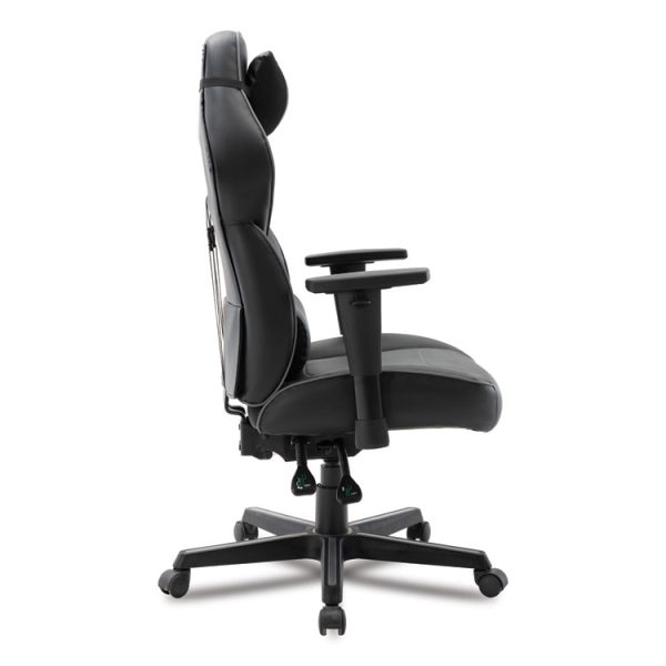 Racing Style Ergonomic Gaming Chair, Supports 275 Lb, 15.91" To 19.8" Seat Height, Black/gray Trim Seat/back, Black/gray Base - Image 4