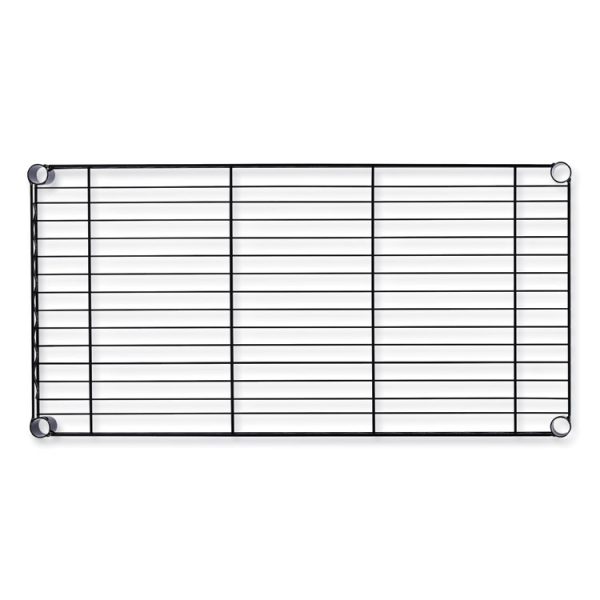 Wire Shelving Garment Rack, 30 Garments, 36w X 18d X 75h, Black - Image 6