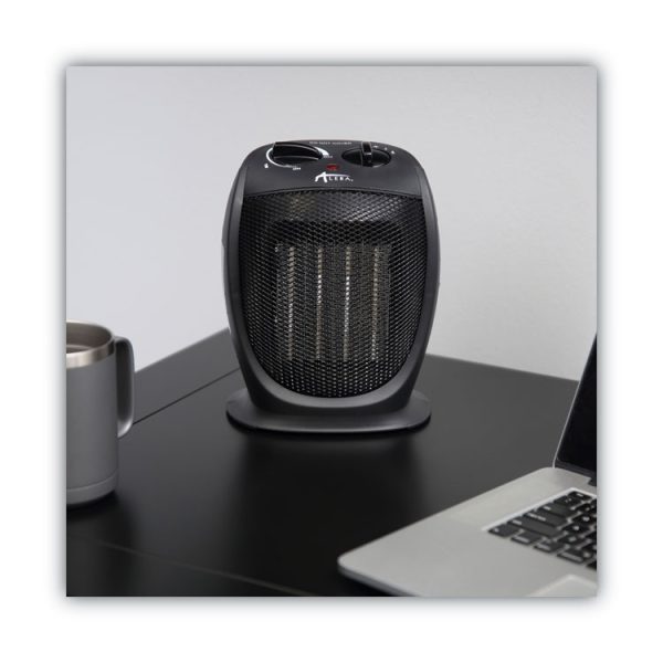Ceramic Heater, 1,500 W, 7.12 x 5.87 x 8.75, Black - Image 5