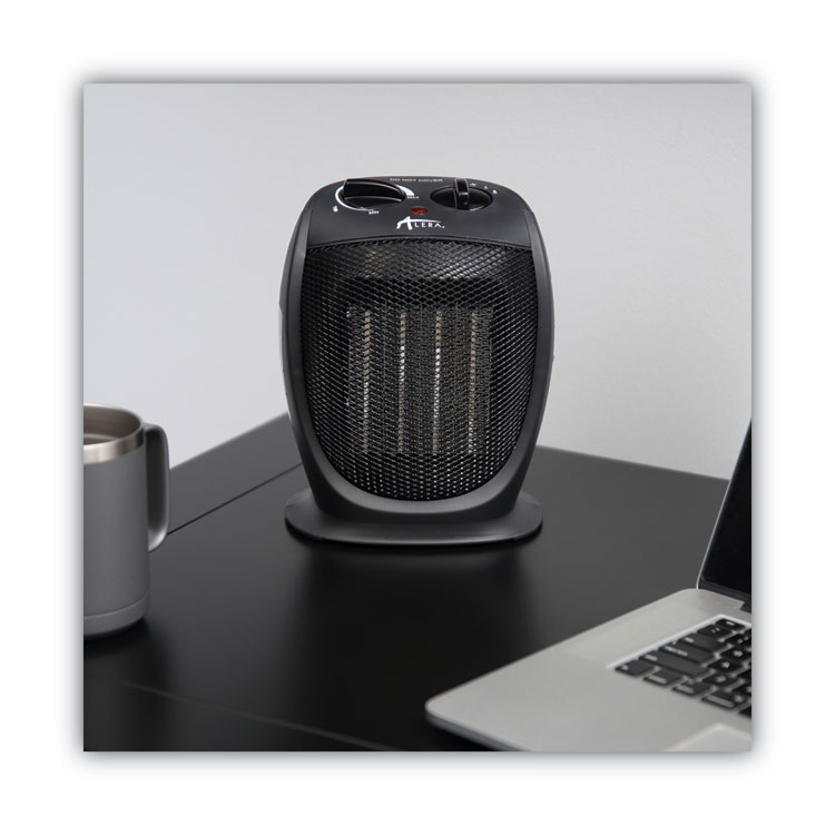 Ceramic Heater, 1,500 W, 7.12 x 5.87 x 8.75, Black - Image 5