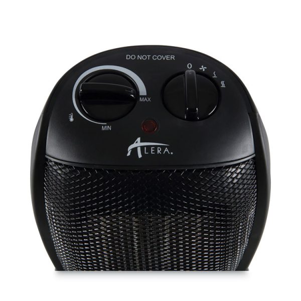Ceramic Heater, 1,500 W, 7.12 x 5.87 x 8.75, Black - Image 3