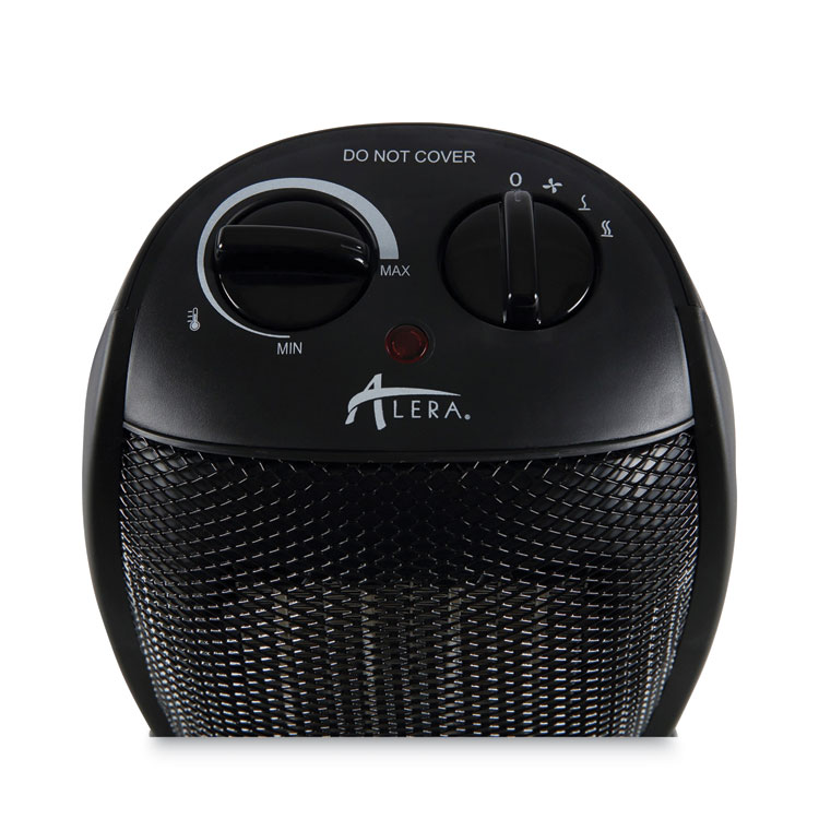 Ceramic Heater, 1,500 W, 7.12 x 5.87 x 8.75, Black - Image 3