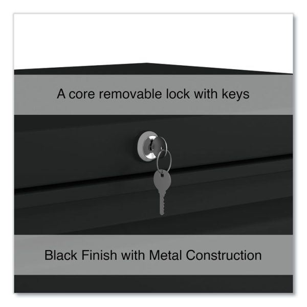 Lateral File, 2 Legal/Letter-Size File Drawers, Black, 30" x 18.63" x 28" - Image 4
