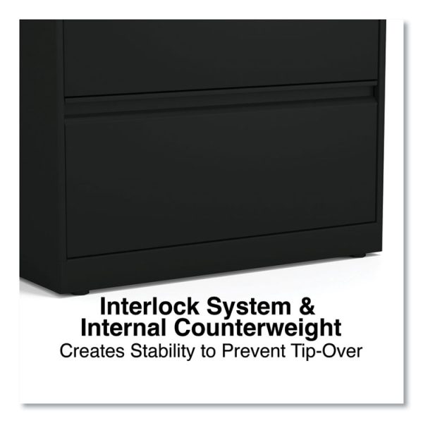 Lateral File, 2 Legal/Letter-Size File Drawers, Black, 30" x 18.63" x 28" - Image 5
