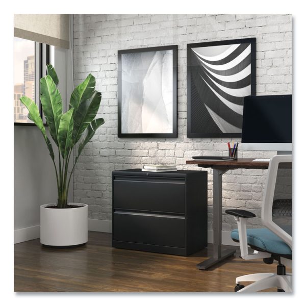 Lateral File, 2 Legal/Letter-Size File Drawers, Black, 30" x 18.63" x 28" - Image 7