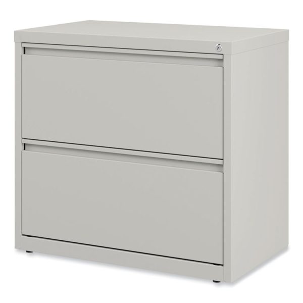 Lateral File, 2 Legal/Letter-Size File Drawers, Light Gray, 36" x 18.63" x 28" - Image 2