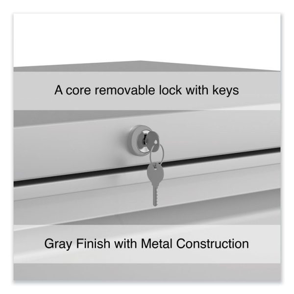 Lateral File, 2 Legal/Letter-Size File Drawers, Light Gray, 36" x 18.63" x 28" - Image 8